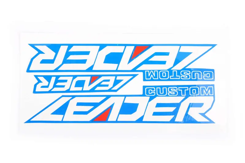 Комплект наліпок Honda LEADER CUSTOM, 20×4 см, 3 шт.