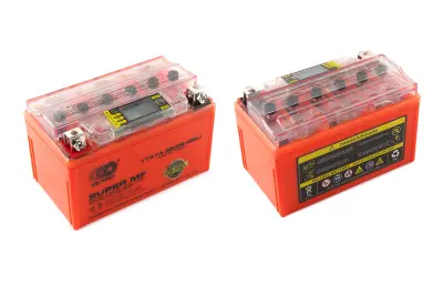 Гелевий мотоакумулятор OUTDO YTX7A-BS 12 V 7 Ah із вольтметром, 150×85×95 мм