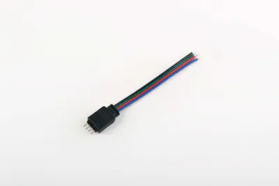 4-контактний конектор «тато» з проводом для RGB-стрічки