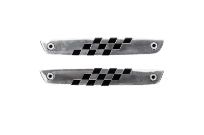 Набір наклейок-шильдиків CHECKERED FLAGS 13,5×2 см, 2 шт.