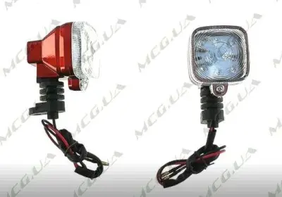 Світлодіодний покажчик повороту JS, квадратний, 9 LED, червоний