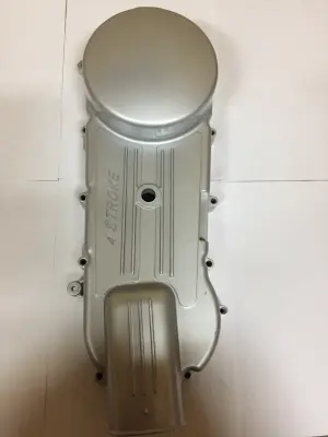 Крышка вариатора ST для GY6 125/150, 152QMI/157QMJ, колесо 12–13″, серебристая