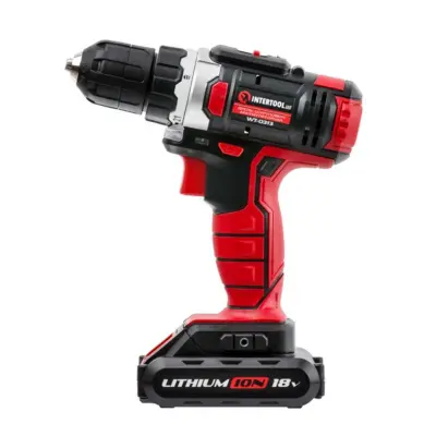 Аккумуляторная дрель-шуруповерт INTERTOOL WT-0313, 18 В