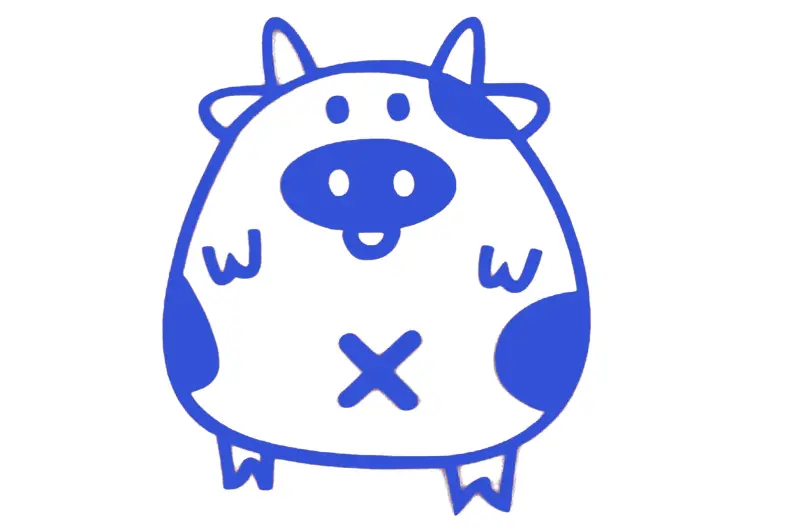 Декоративна наліпка PIG HQ5, синя
