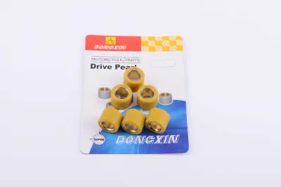 Ролики вариатора DONGXIN 4T GY6 125/150, 18×14 мм, 16,0 г, жёлтые