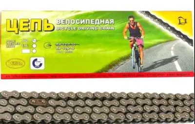 Цепь велосипедная 1/2 × 1/8, 112 звеньев, 1 скорость (Прибалтика) FM