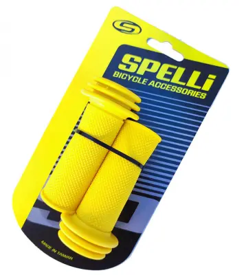 Детские велосипедные грипсы Spelli SBG-688, 90 мм, желтые