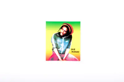 Декоративна наліпка Bob Marley #3382, 9,5×10,5 см