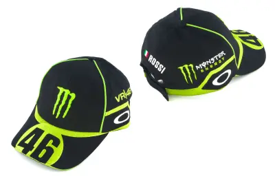 Бейсболка 46 Rossi & Monster, черно-зеленая