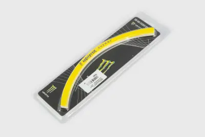 Світловідбивна наліпка на колесо 18″ Monster Energy GJCT, жовта