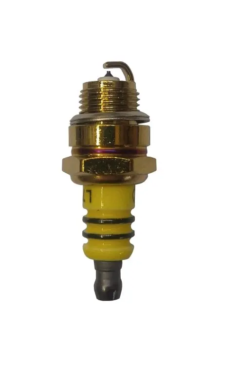 Свічка запалювання для бензопили L7TC M14×1,25, різьба 9,5 мм AKME Premium Yellow