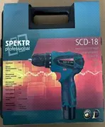 Аккумуляторный шуруповерт Spektr SCD-18, 18 В