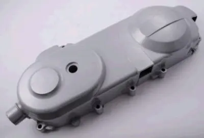 Кришка варіатора GY6 50 4T 139QMB для 12-дюймового колеса, срібляста