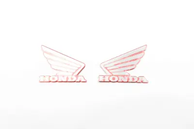 Наліпка-шильдик Honda 4970A, червоно-біла