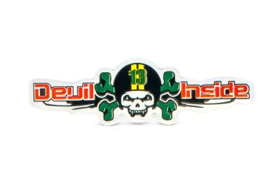 Декоративна наліпка DEVIL INSIDE 14 × 5 см