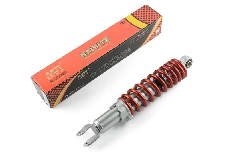 Задний амортизатор NDT GY6 / Honda Dio / Lead 280 мм, регулируемый, красный