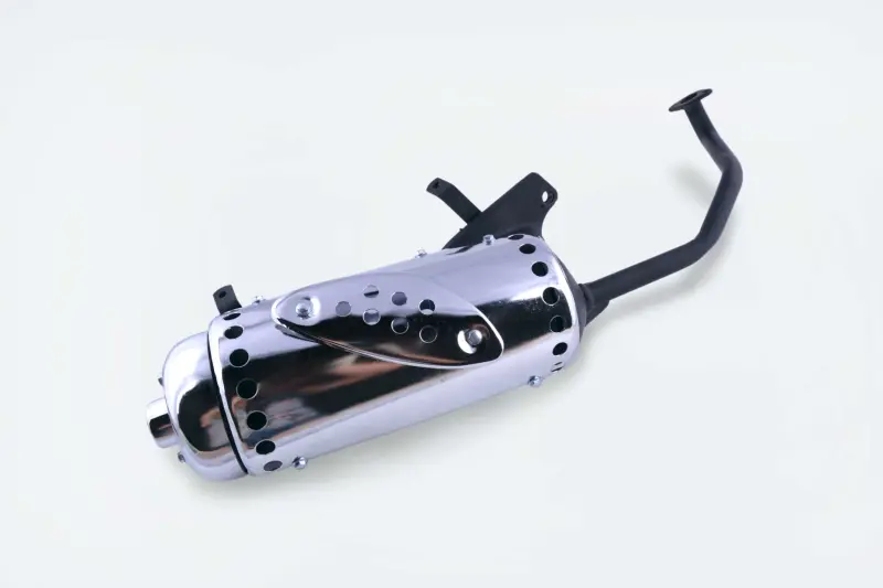 Глушитель 4T GY6 50 WIND, круглый, хром