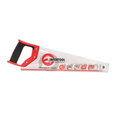 Ножовка по дереву INTERTOOL HT-3101, 400 мм, 55 HRC