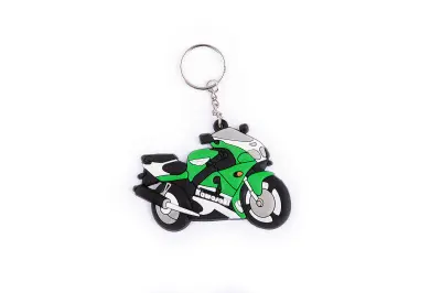 Брелок резиновый «Байк Kawasaki», зелёный YSK020