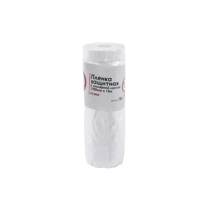 Захисна плівка з малярною стрічкою INTERTOOL KT-0803, 1700 мм × 15 м