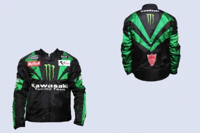 Мужская текстильная мотокуртка Kawasaki Monster Energy, размер S