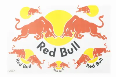 Набір декоративних наліпок Red Bull 27×18 см (#7069B)