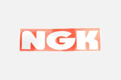 Наліпка з логотипом NGK 12×4 см (#6874)