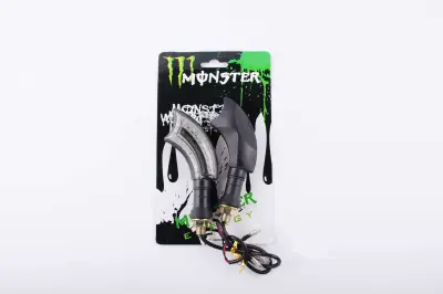 Світлодіодні покажчики повороту MONSTER ENERGY, вигнуті, 21 LED, пара