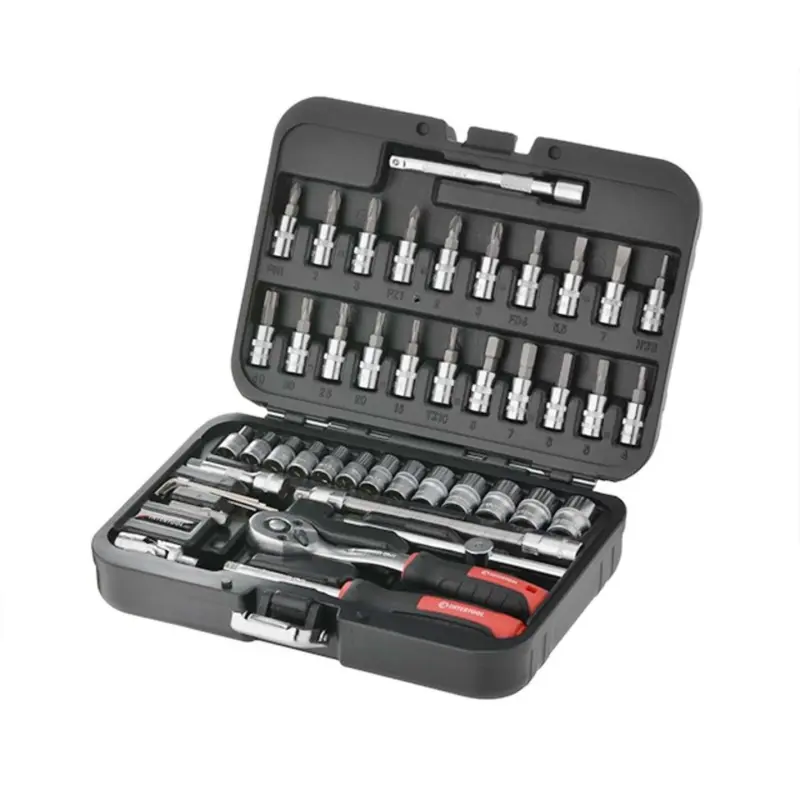 Набір інструментів INTERTOOL STORM ET-8046, 1/4″, 46 предметів, Cr-V