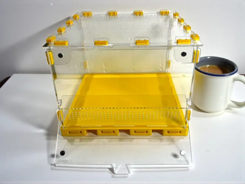 ANTMART Yellow 300×300×200 mm terrarium with magnetic door