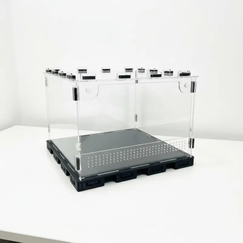 ANTMART Black 300x300x200 mm Terrarium with Front Door