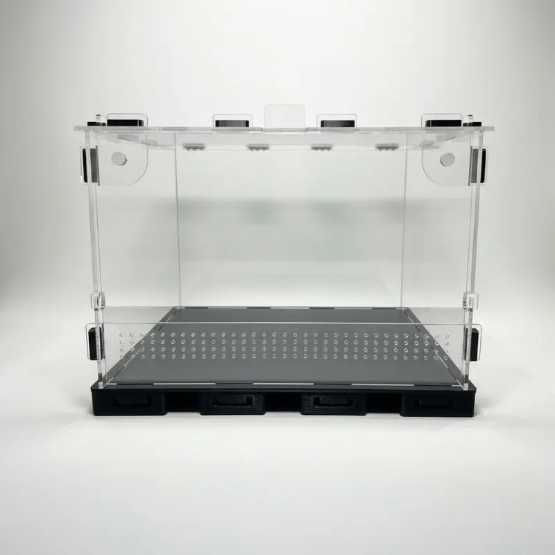 ANTMART Black 300x300x200 mm Terrarium with Front Door