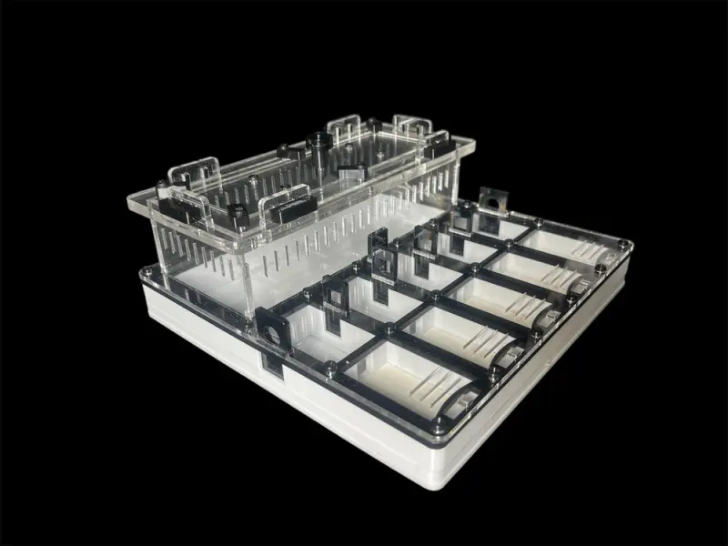 ANTMART Grid Black 200×200 mm ant farm, variant A