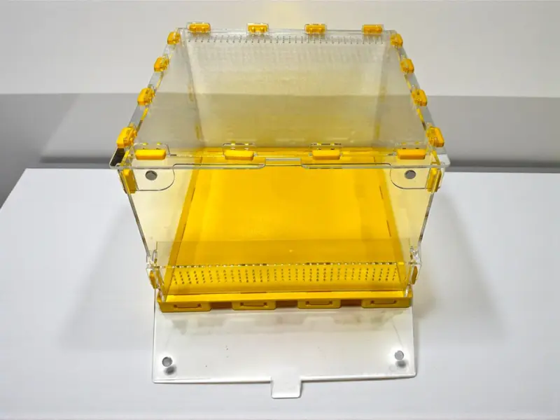 ANTMART Yellow 300×300×200 mm terrarium with magnetic door