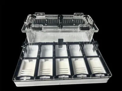 Мурашина ферма ANTMART Grid Black 200×200 мм, варіант A