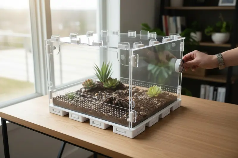 ANTMART 300×300×200 mm Acrylic and PETG Terrarium