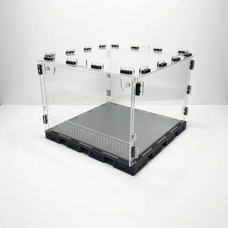 ANTMART Black 300x300x200 mm Terrarium with Front Door