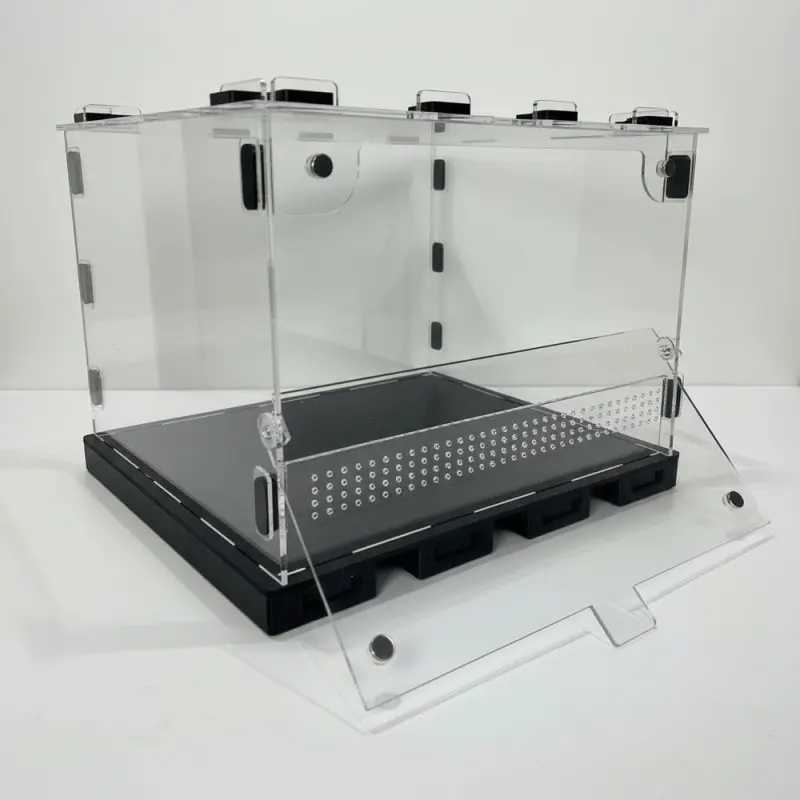 ANTMART Black 300x300x200 mm Terrarium with Front Door
