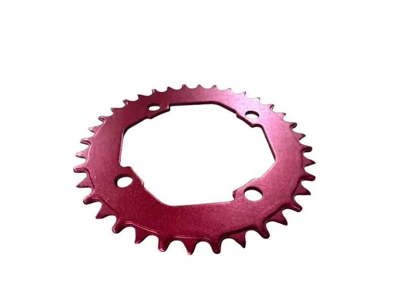 Передняя звезда MTB Narrow Wide 36T BCD 104 мм, алюминиевая, красная