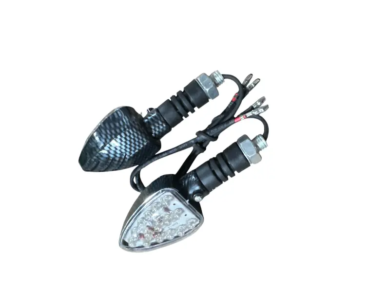 Светодиодные указатели поворота «Ромб», 5 LED, белое стекло, пара