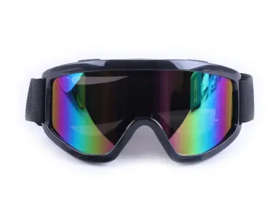 Кроссовые очки KML WL-EC011 черные, стекло хамелеон