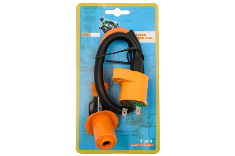 Катушка зажигания CHENHAO 4T GY6 50-150/Honda DIO, оранжевая, с насвечником