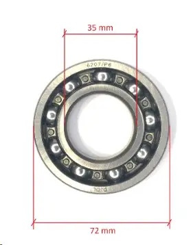 Подшипник КПП 6207/P6 (3+1) AMG