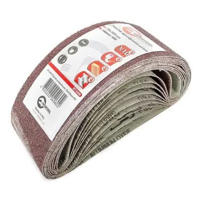 Лента шлифовальная INTERTOOL 75×533 мм, зерно 60, 10 шт.