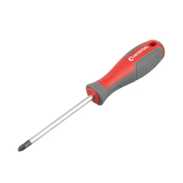 Отвертка INTERTOOL PZ2 × 100 мм, CR-V