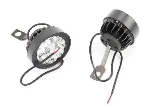 Фары дополнительные светодиодные влагозащитные 9 LED, 65×55 мм, под зеркало, комплект 2 шт.
