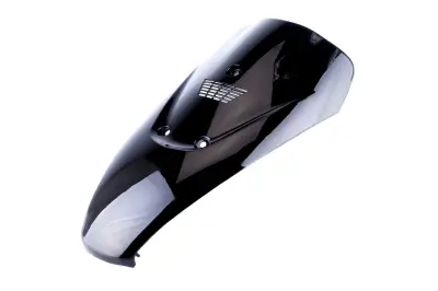 Передній пластик (дзьоб) Suzuki LETS 3 «метелик», чорний KOMATCU