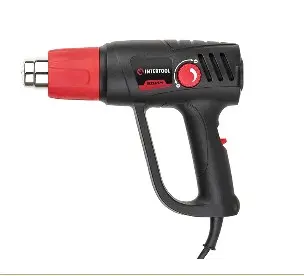 Фен технический INTERTOOL 2000 Вт, 2 режима, 50–600 °C, 250–500 л/мин