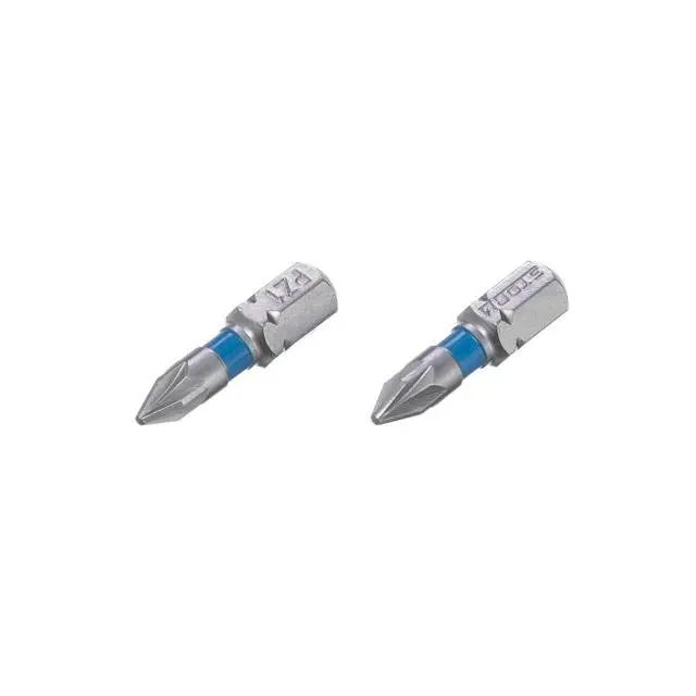 Комплект отверточных бит PZ1 STORM, 1/4″ × 25 мм, сталь S2, 2 шт.