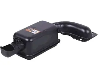 Глушитель мотоблока 190N (12Hp) плоский, крепление на 2 болта, TTG AMG-3